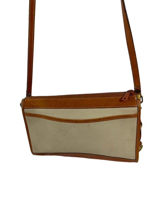 希少なヴィンテージ DOONEY & BOURKE アイボリー ツートンレザー