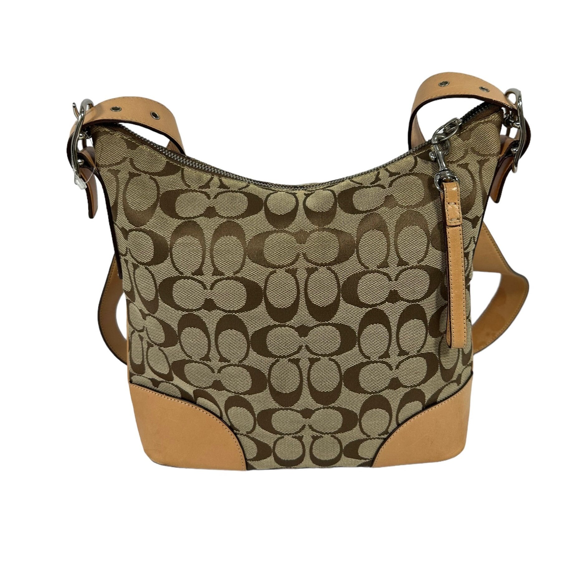 Genuine Vintage COACH 6347 Tan Crossbody Shoulder Bag Logo