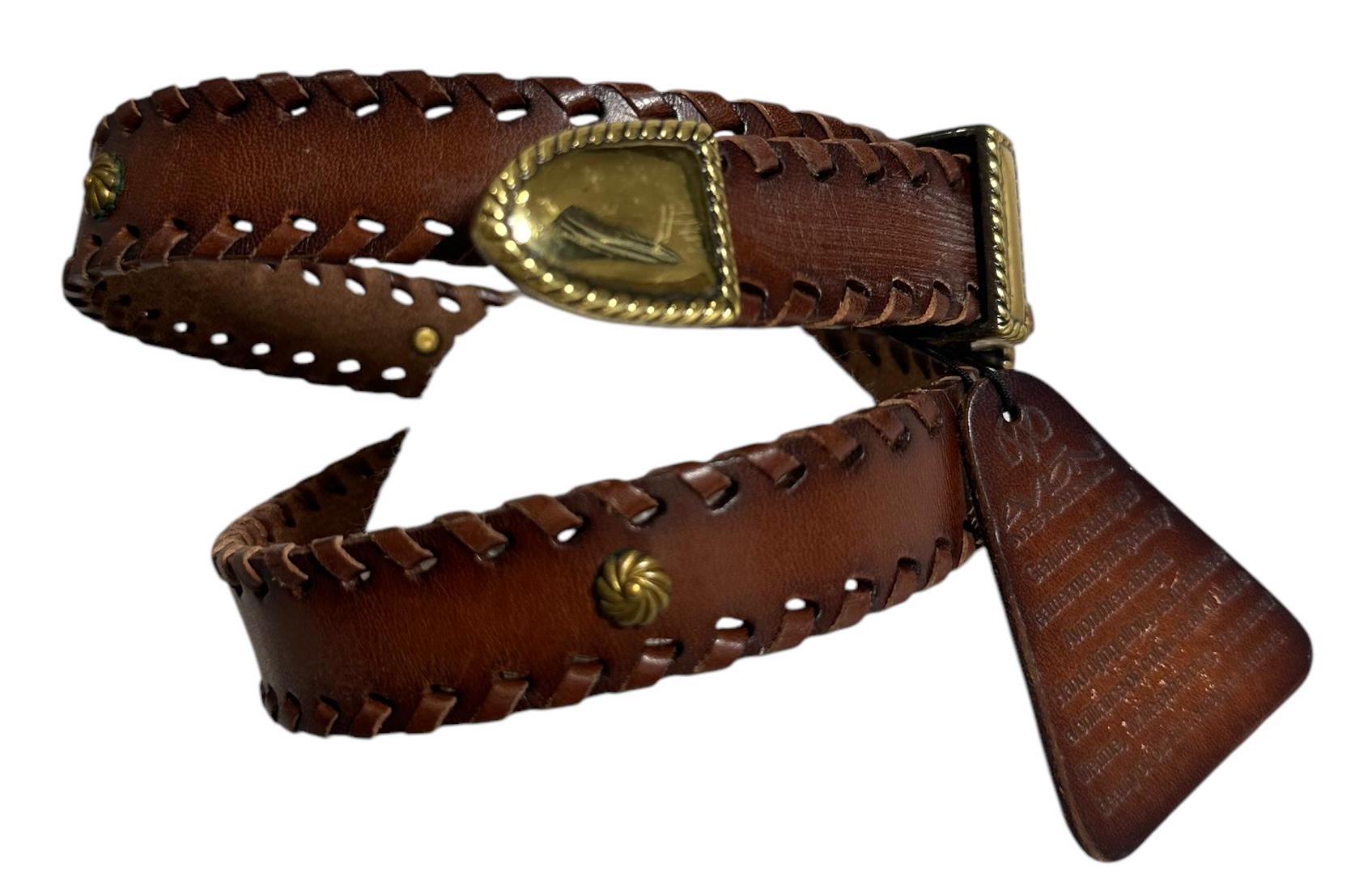 AVION INTERNATIONAL Brown Hand Dyed Leather Women display picture 1