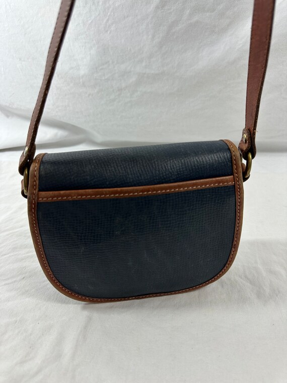 Genuine Vintage COACH Navy Blue Leather Shoulder Bag Purse