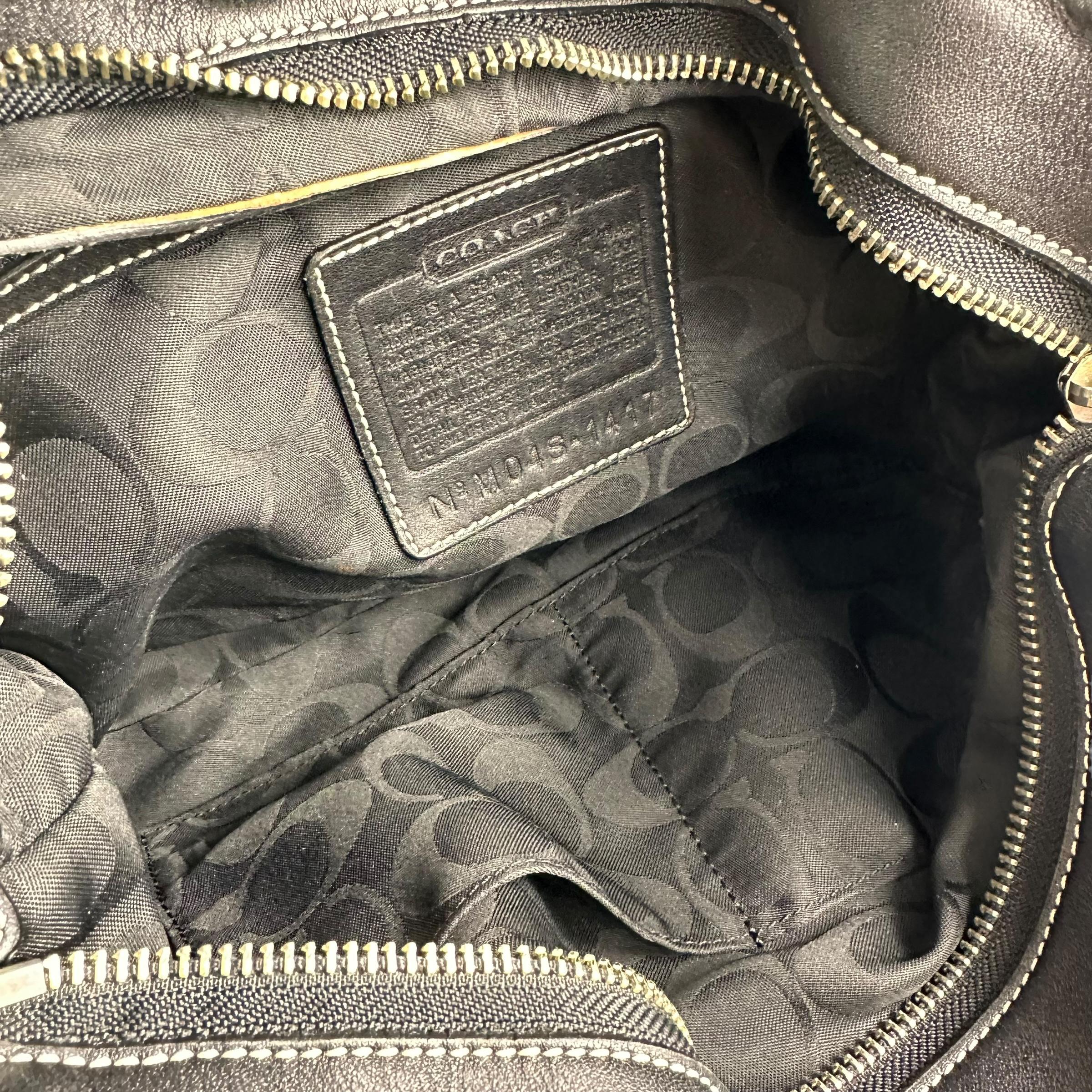 ヴィンテージ COACH 1417 ブラック 本革 イーストウエスト レガシー