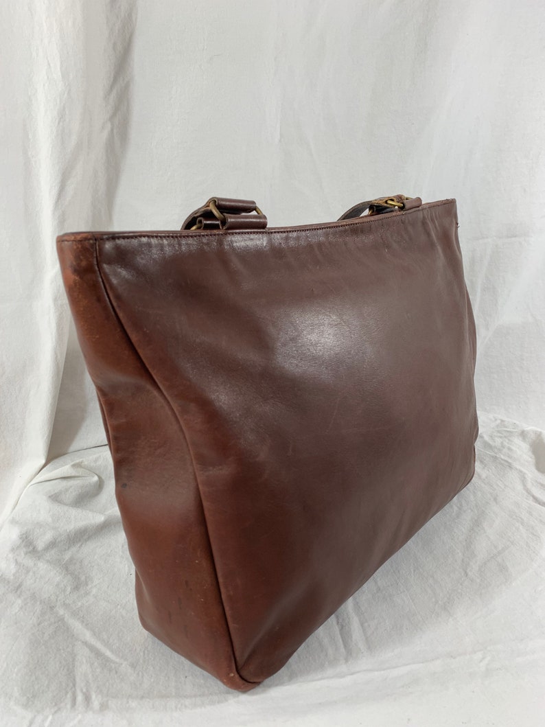 Rare vintage genuine COACH Manhattan Park brown tote bag shopper 90s image 8