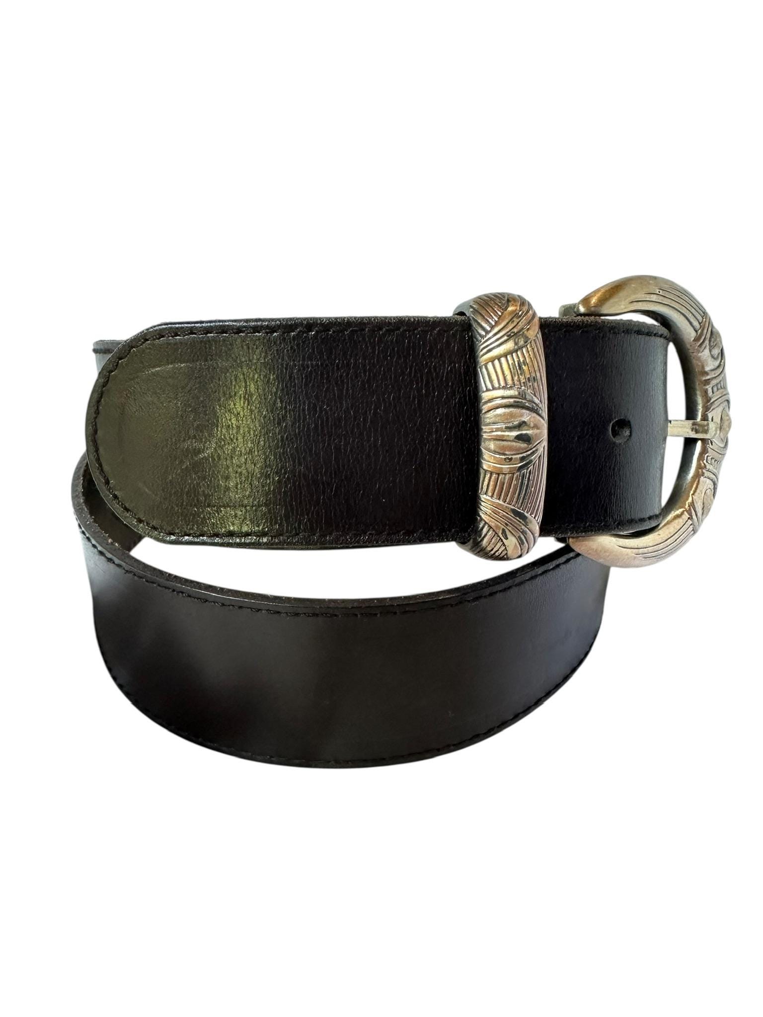 Genuine Vintage TONY BARCELO Black Leather Belt M Spain - Etsy display picture 1