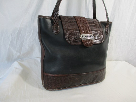 black saddle bag