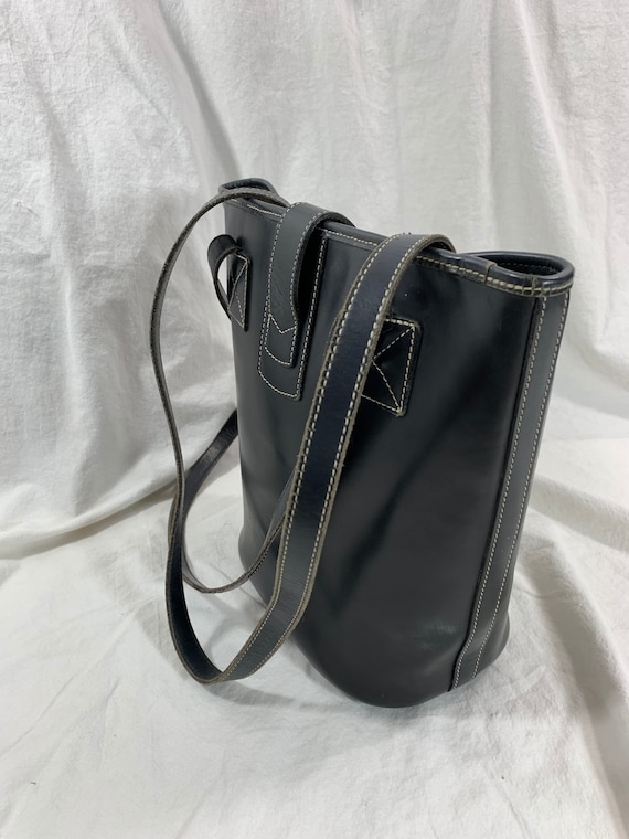 Vintage DOONEY & BOURKE Black Bucket Shoulder Bag All  display picture 3