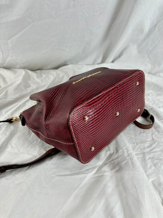 Vintage DOONEY BOURKE Burgundy Leather Barlow Bucket Bag Crossbody Etsy Canada