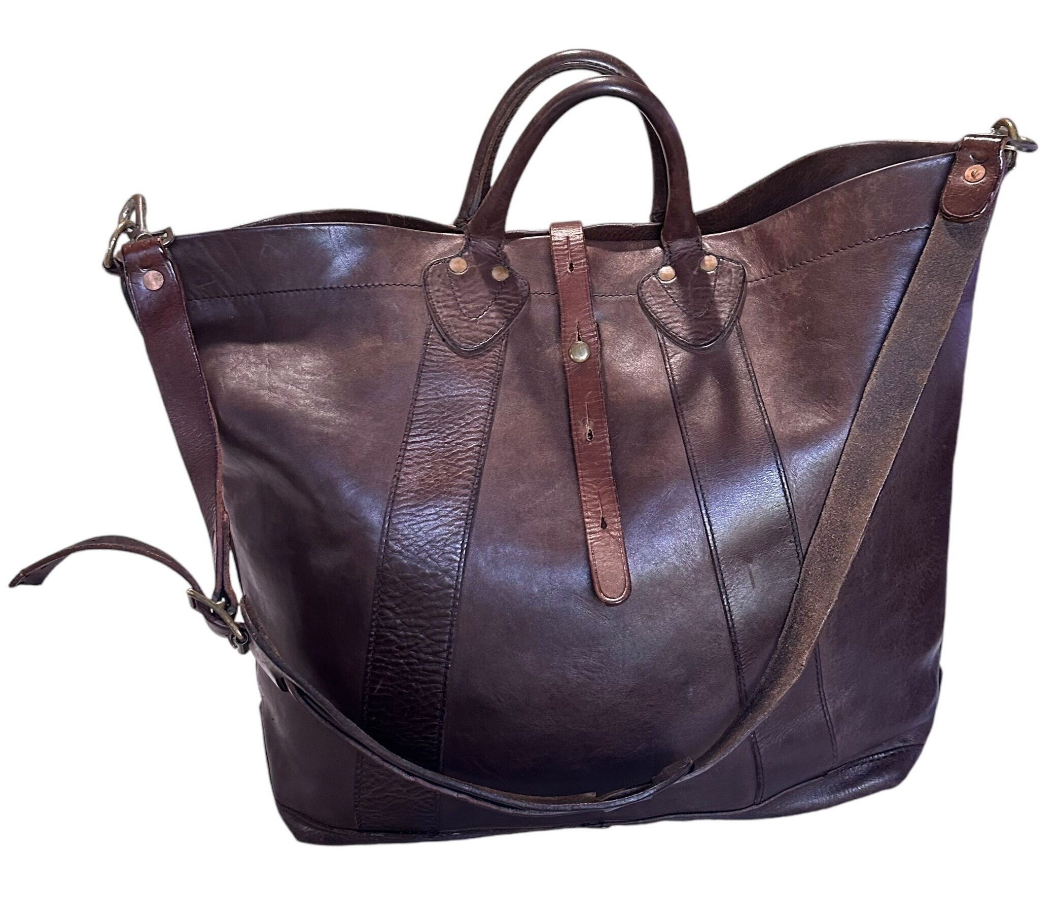 Vintage Ralph Lauren the Double RL Supply Co Tumbled Tote 2