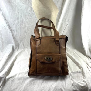 Vintage Fossil Red Leather Bag → Hotbox Vintage