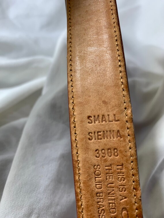 Genuine Vintage COACH Sienna 3908 Tan Leather Belt Size  display picture 3