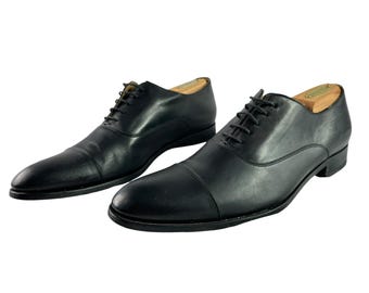 To Boot New York Adam Derrick Black Leather Oxford Dress Shoes Men's 10.5 Italy