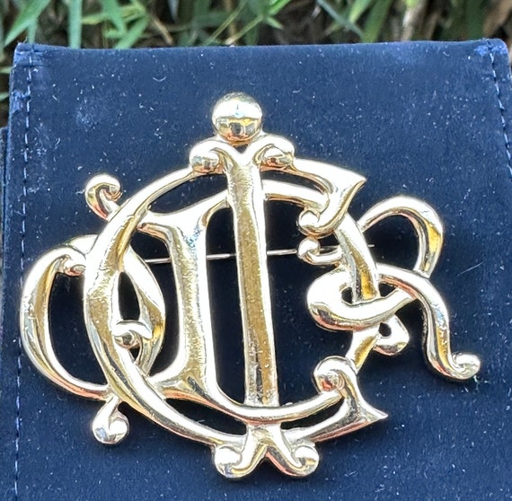 Genuine vintage CHRISTIAN DIOR intertwined logo c… - image 2