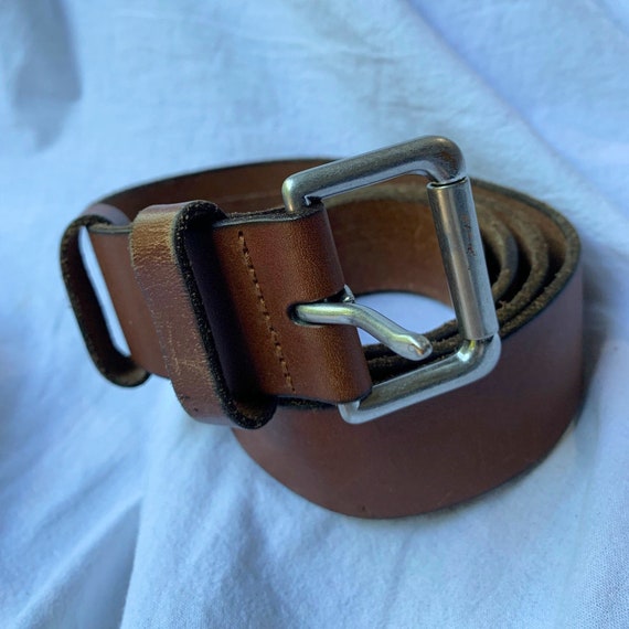 Genuine POLO Ralph Lauren Vintage Tan Leather Belt Size 40 - Etsy