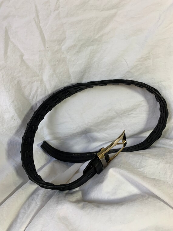 RARE Genuine vintage PIERRE CARDIN black braided … - image 7