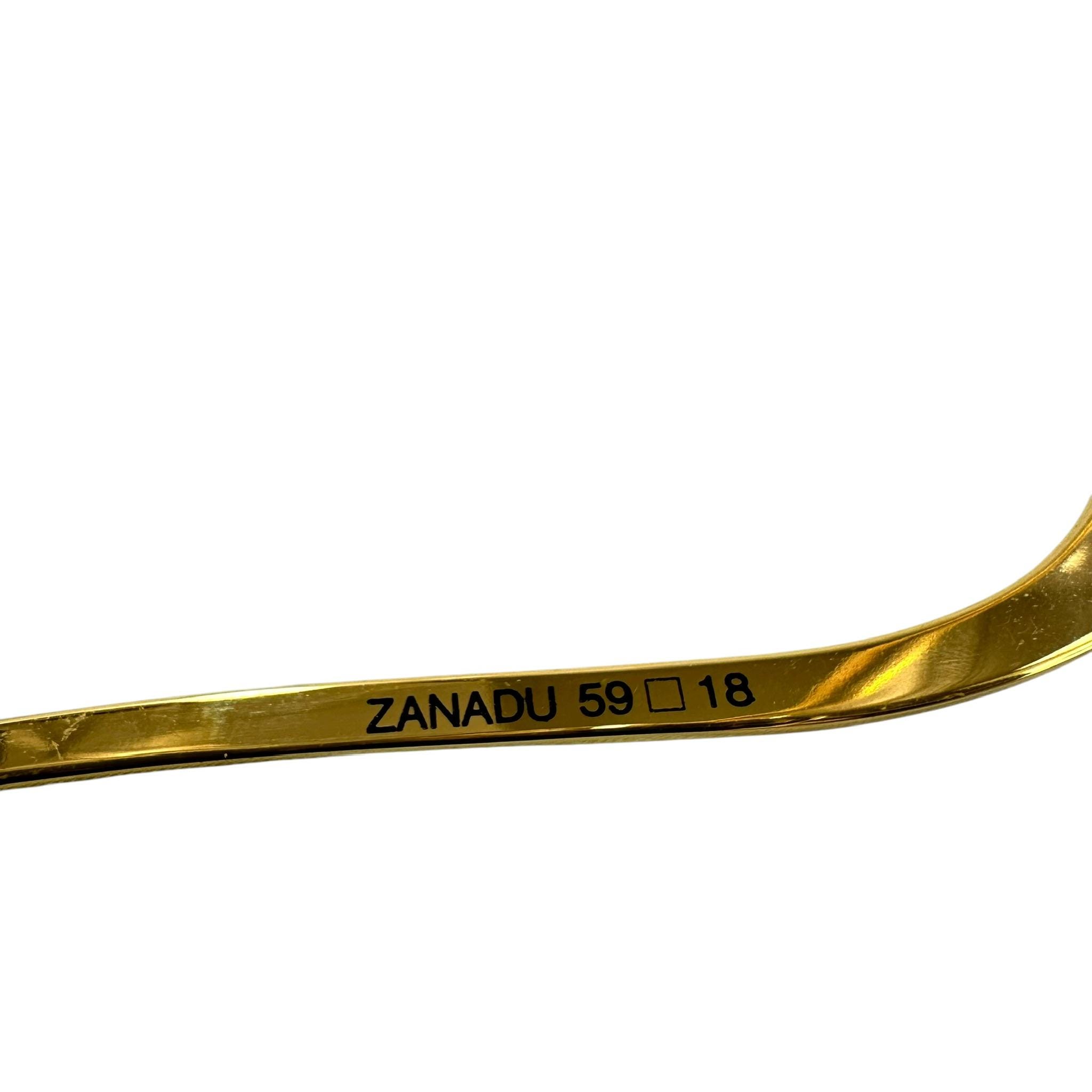 Rare ULTRA Zanadu Designer Gold Cat Eye Glasses Classic Clear Frames 59 18 NOS Sydney Cat Eye Gold Eyeglasses and Metal Frames main image 2