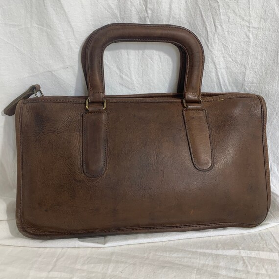 Genuine COACH Bonnie Cashin brown leather portfoli
