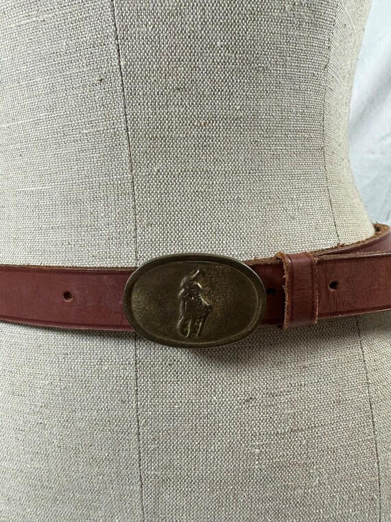 Genuine POLO Ralph Lauren vintage tan leather belt