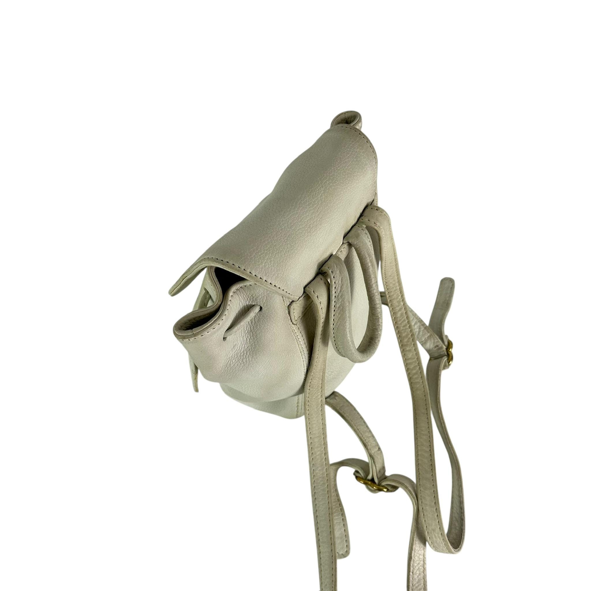 Genuine Vintage COACH 4925 off White Small Leather Backpack  display picture 1