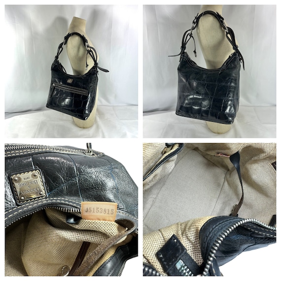 ヴィンテージ DOONEY & BOURKE グリーンクロコダイル柄レザー