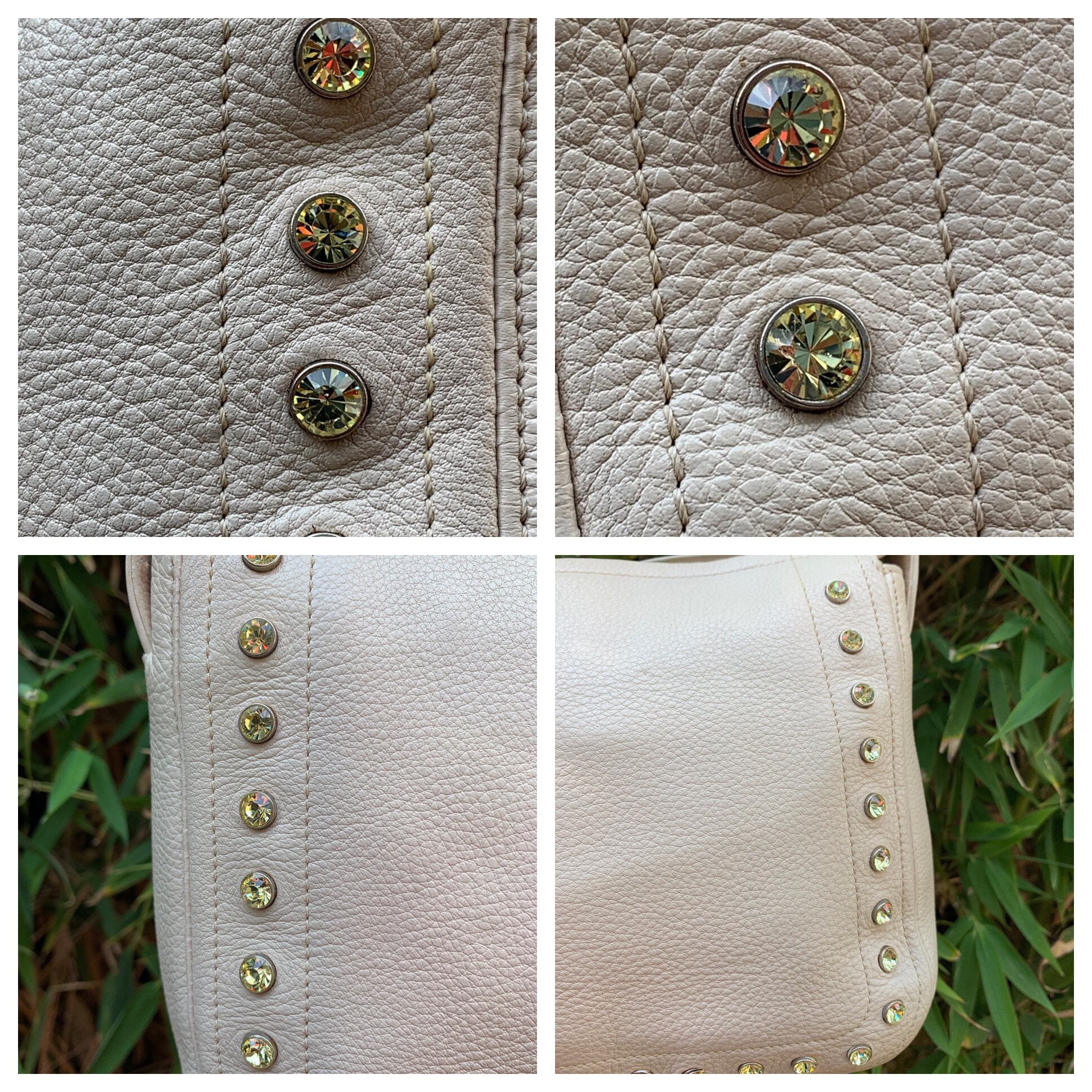 Vintage GIANNI VERSACE Studded Rhinestone Jeweled Shoulder Bag