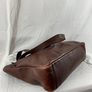 Rare vintage genuine COACH Manhattan Park brown tote bag shopper 90s image 6