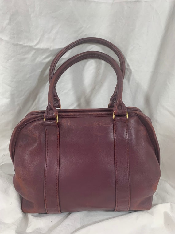 Genuine vintage COACH Leatherware NYC burgundy Ma… - image 3