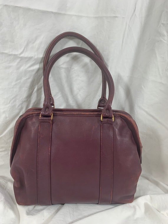 Genuine vintage COACH Leatherware NYC burgundy Ma… - image 2