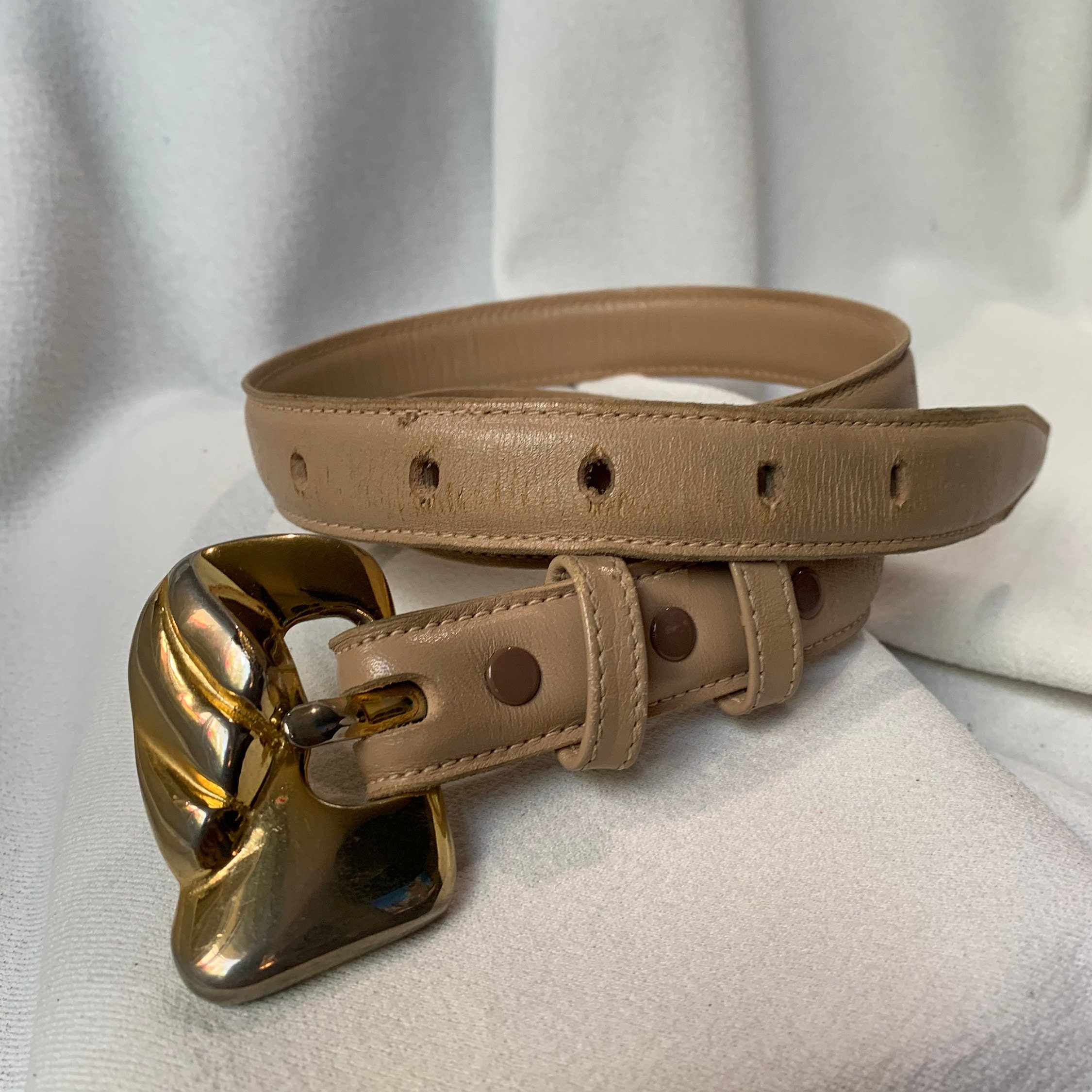 Ilana Goor Brass Belt Buckle and Belt Strap Rare Vintage Modernist Artisan Signed Buckle In Vintage Belt Buckles | eBay main image 4