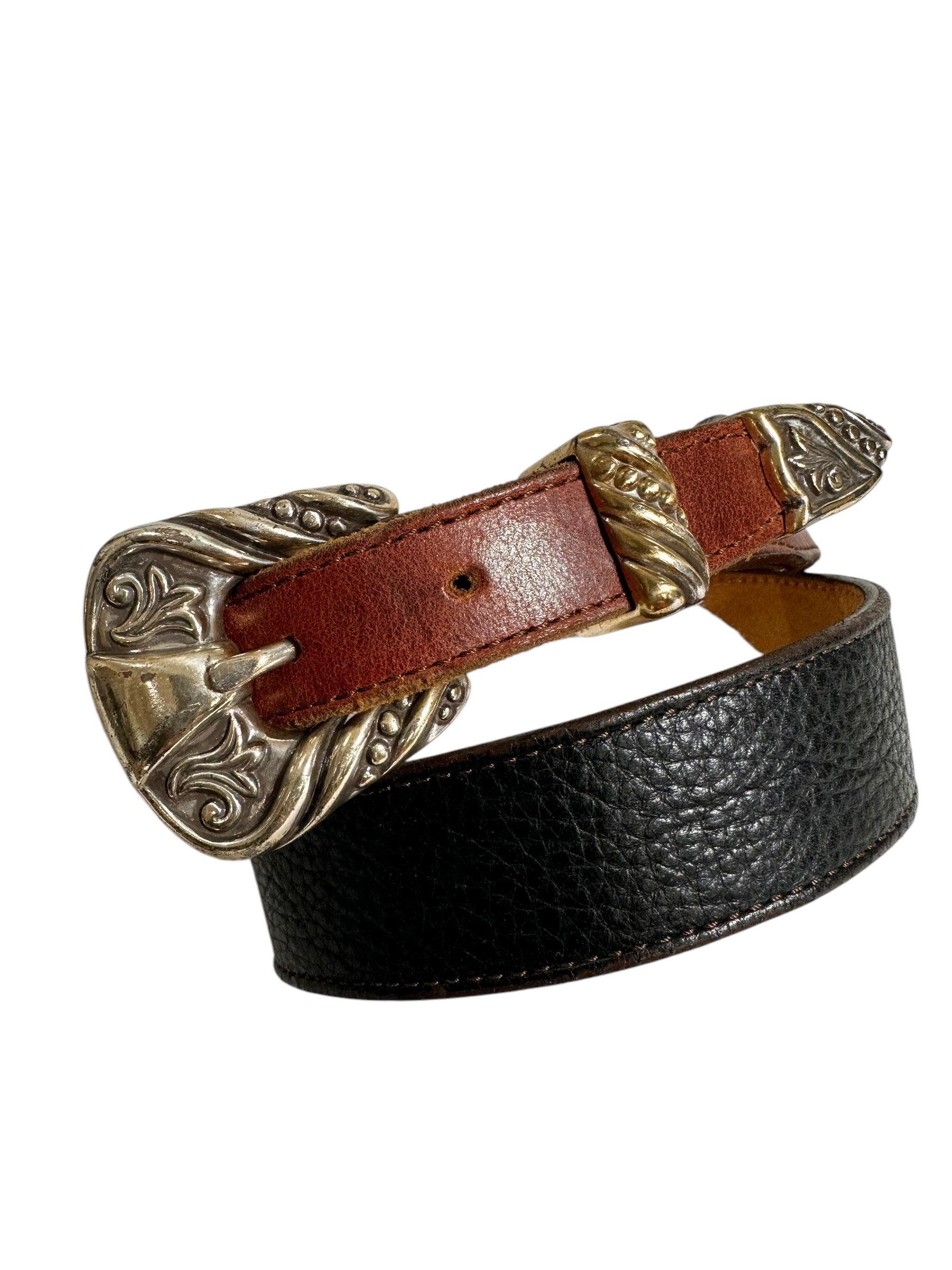 Nocona Tan and Black Belts with Ornate Buckles Nocona Women main image 4