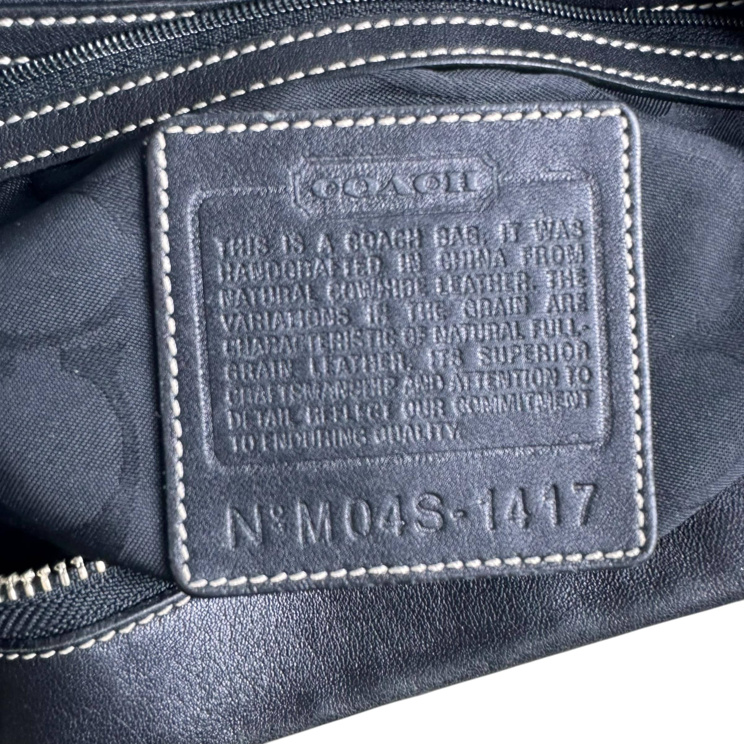 ヴィンテージ COACH 1417 ブラック 本革 イーストウエスト レガシー