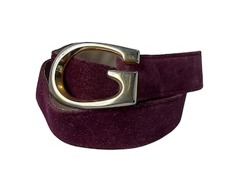 GUCCI   vintage  ベルト Vintage Gucci Belt, 80s Large GG Buckle, Size 29 - Etsy