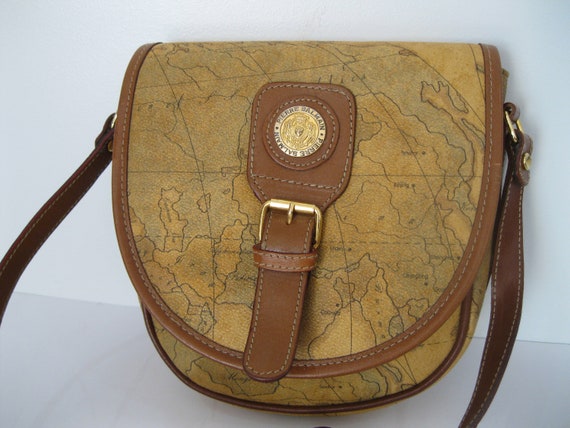 Genuine Vintage PIERRE BALMAIN World Map Saddle Bag Crossbody - Etsy