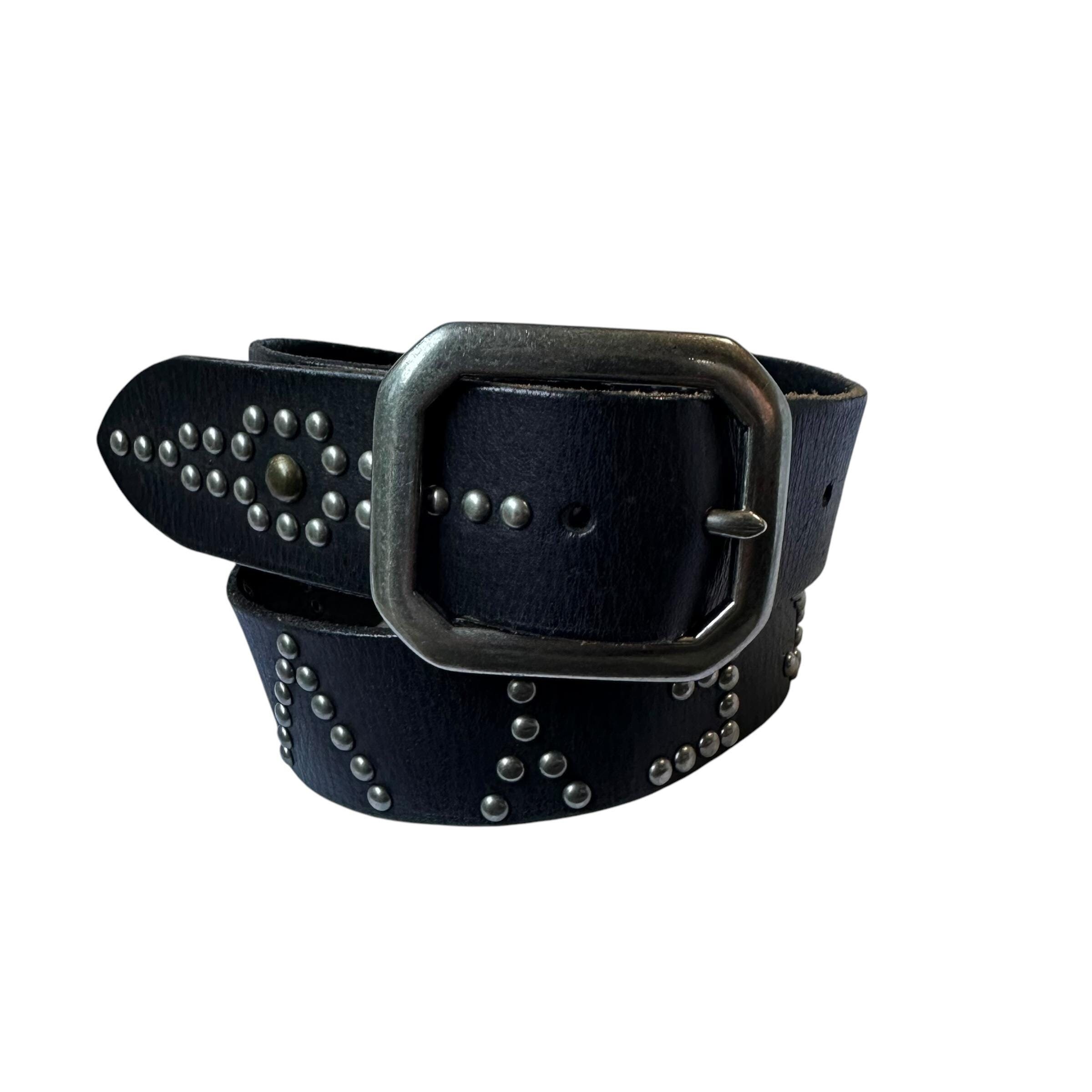 Vintage Betsey Johnson Genuine Leather Silver Buckle Belt Small Betsey Johnson Women main image 4