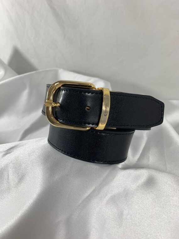 Genuine vintage PIERRE CARDIN logo reversible blac