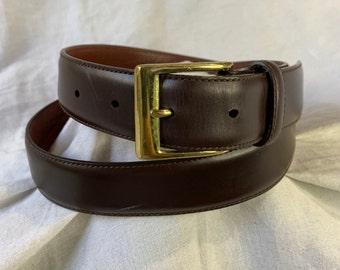 Authentic Coach Brown Leather Gold Tone Belt - Etsy display picture 3