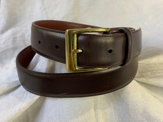 Genuine Vintage COACH 5953 Brown Leather Belt Medium 34  display picture 2
