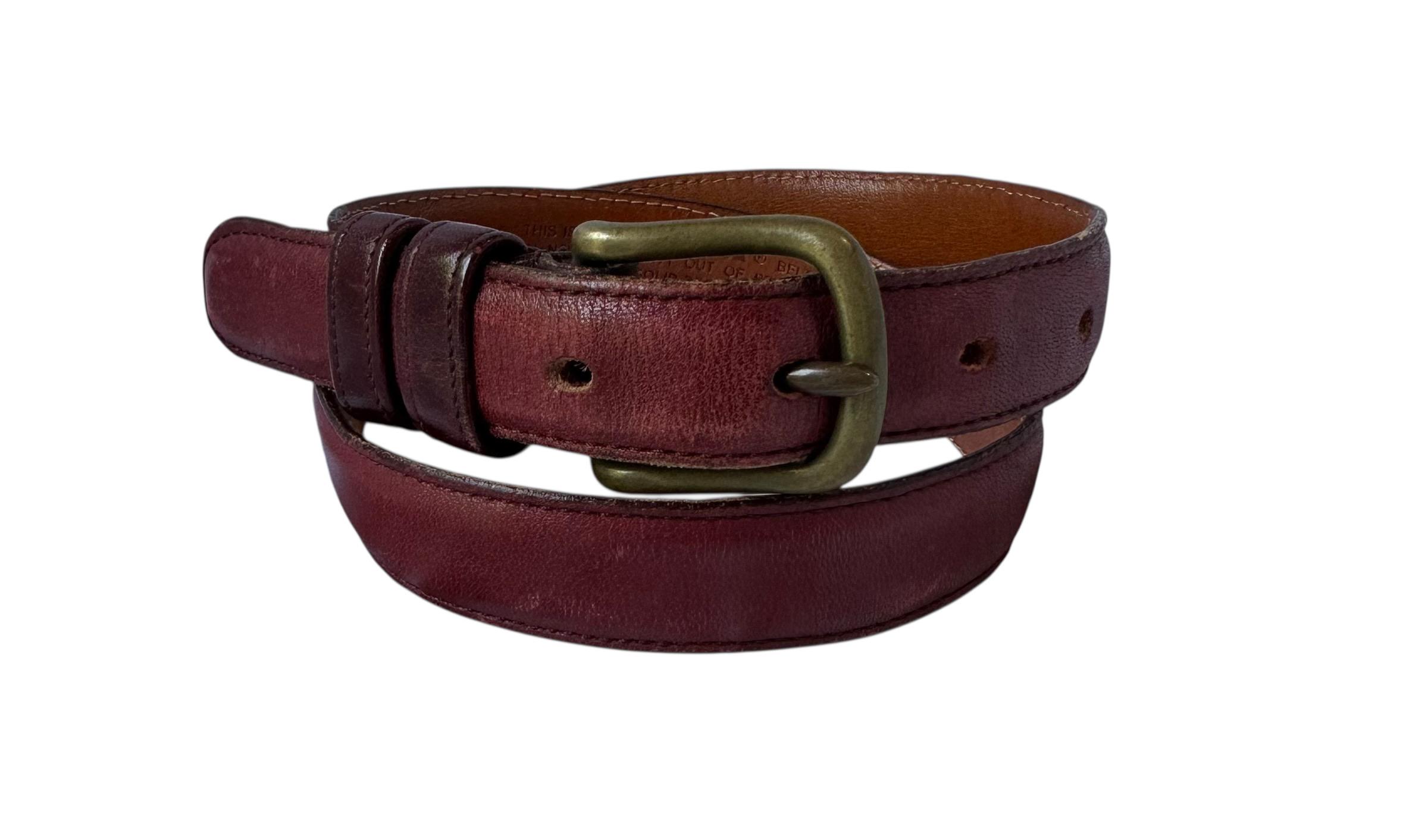 Coach Burgundy and Brown Women\'s Belt Burgundy Coach Belt 5700 | Mercari main image 4