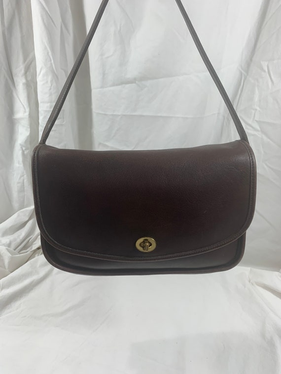 Genuine vintage COACH 9790 brown leather shoulder bag - Etsy 日本