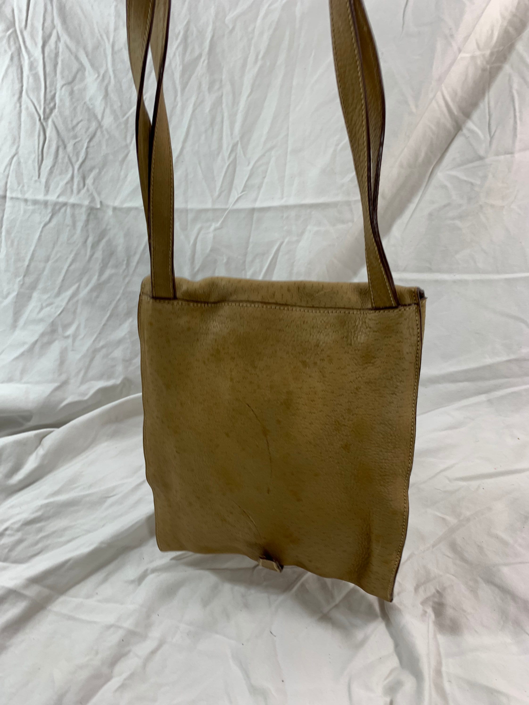 Prada, Bags, Vintage Browntan Leather Prada Shoulder Bag