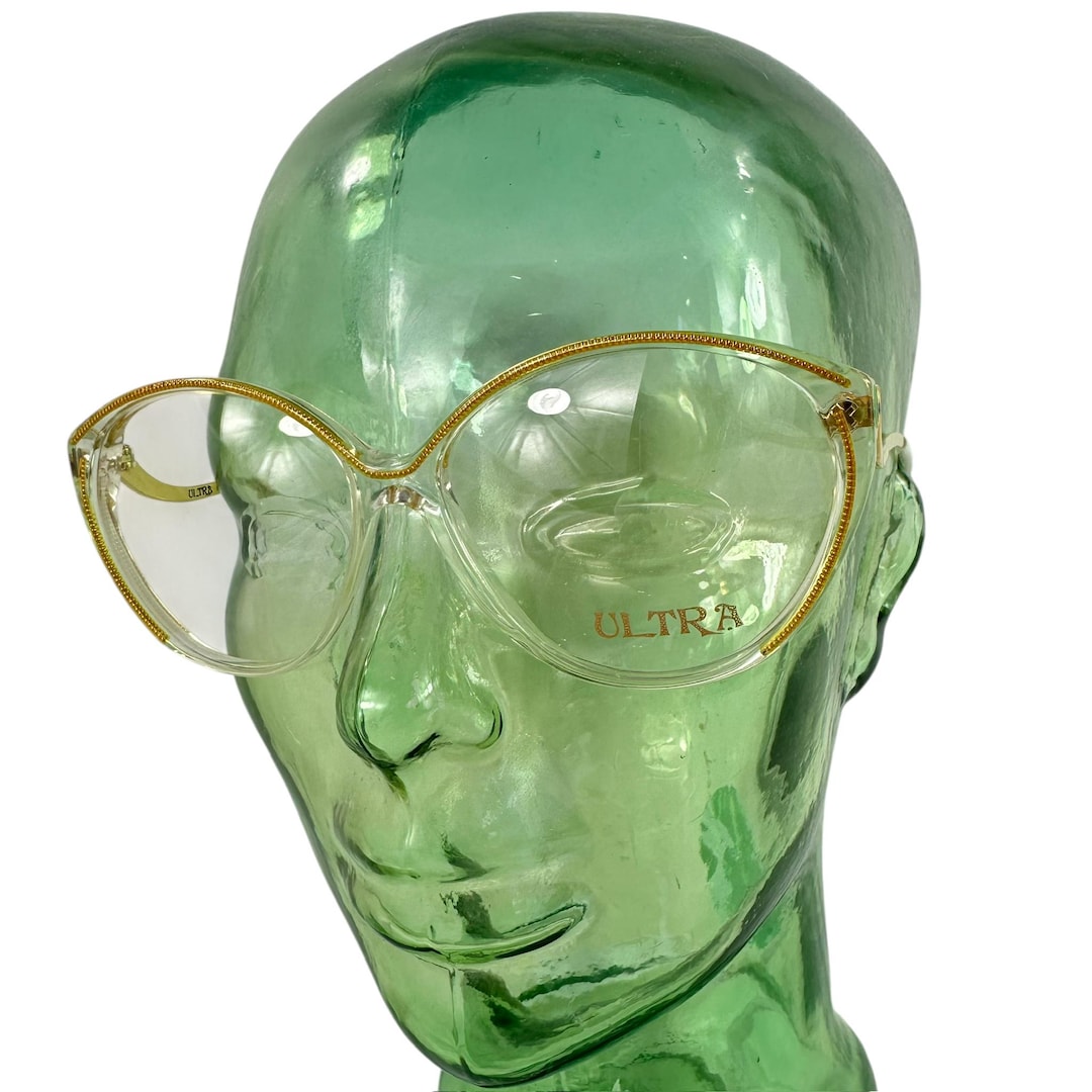 Rare ULTRA Zanadu Designer Gold Cat Eye Glasses Classic 