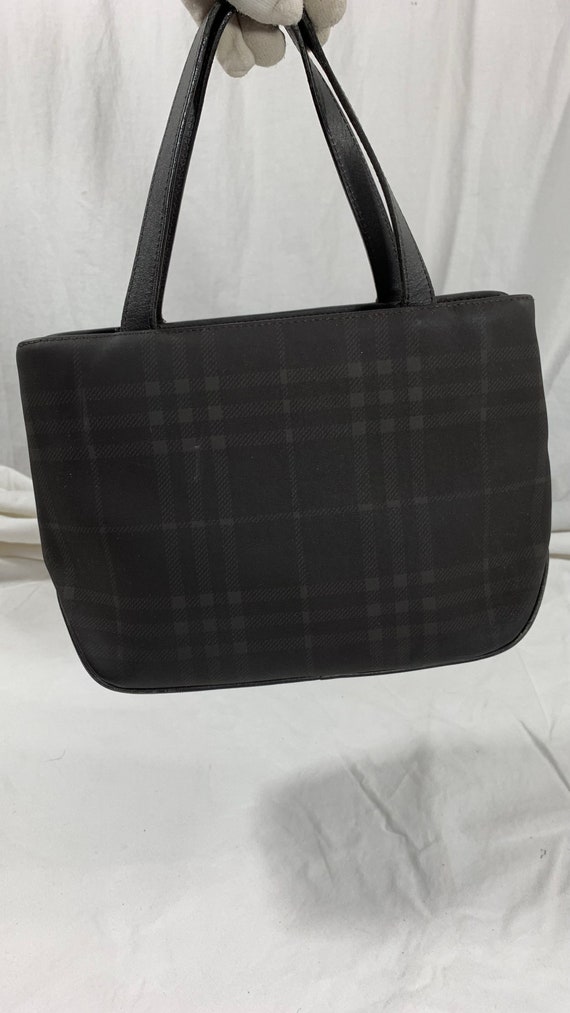 Vintage BURBERRY Nova check plaid handbag purse b… - image 3