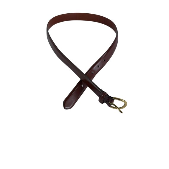 Vintage COACH 3921 Brown Polished Cowhide Leather Belt Size  display picture 2