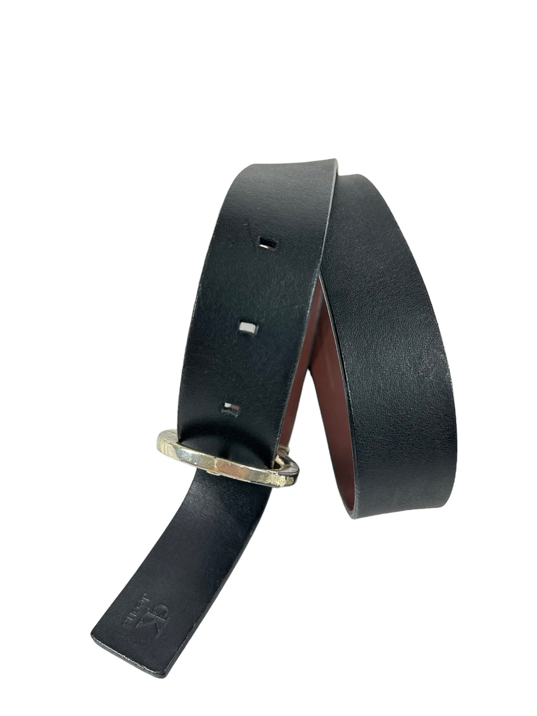 Vintage genuine Calvin Klein black brown leather belt medium unisex reversible Calvin Klein - Brandclub - Men main image 4