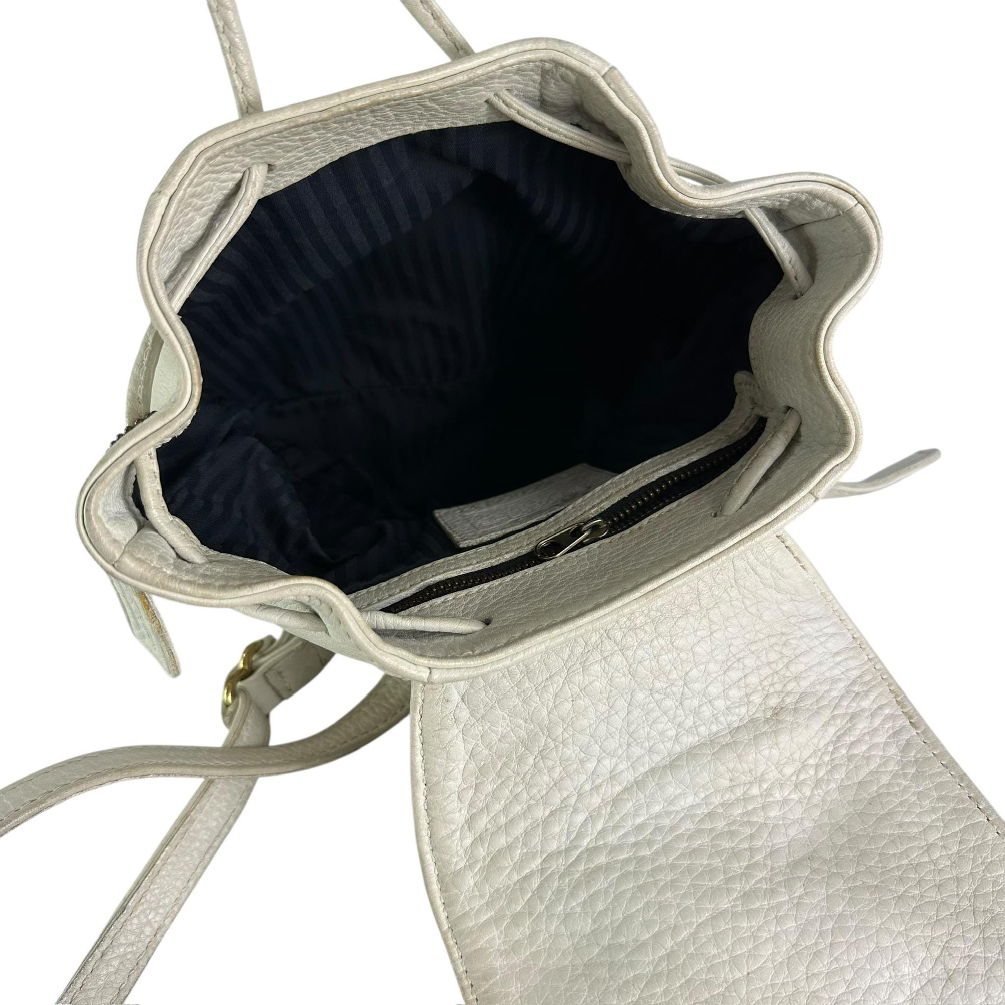 Genuine Vintage COACH 4925 off White Small Leather Backpack 