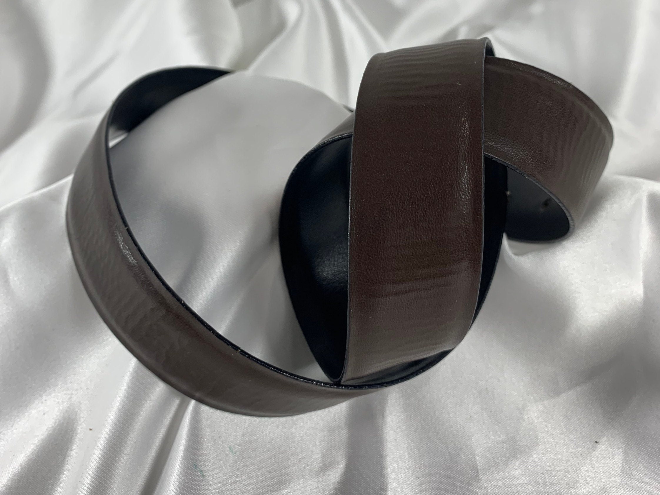 Dior　レザーベルト 70 ヴィンテージ ブラウン　ロゴ Genuine Vintage CHRISTIAN DIOR Logo Reversible Black Brown