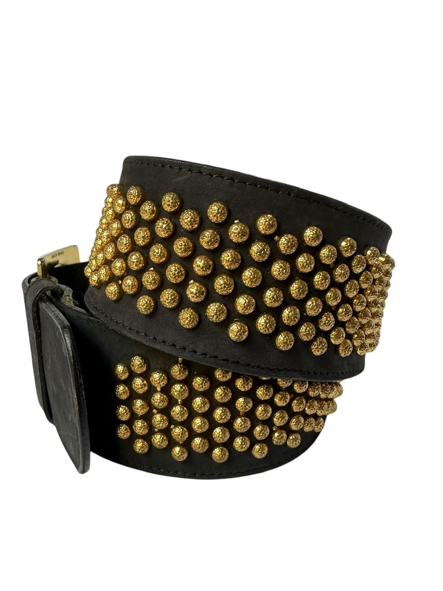 Neiman Marcus Gold-Tone Belt with Black-and-Gold Zebra Clasp Chloe Chloé Chain And Leather Wide Camera Belt | Neiman Marcus main image 3