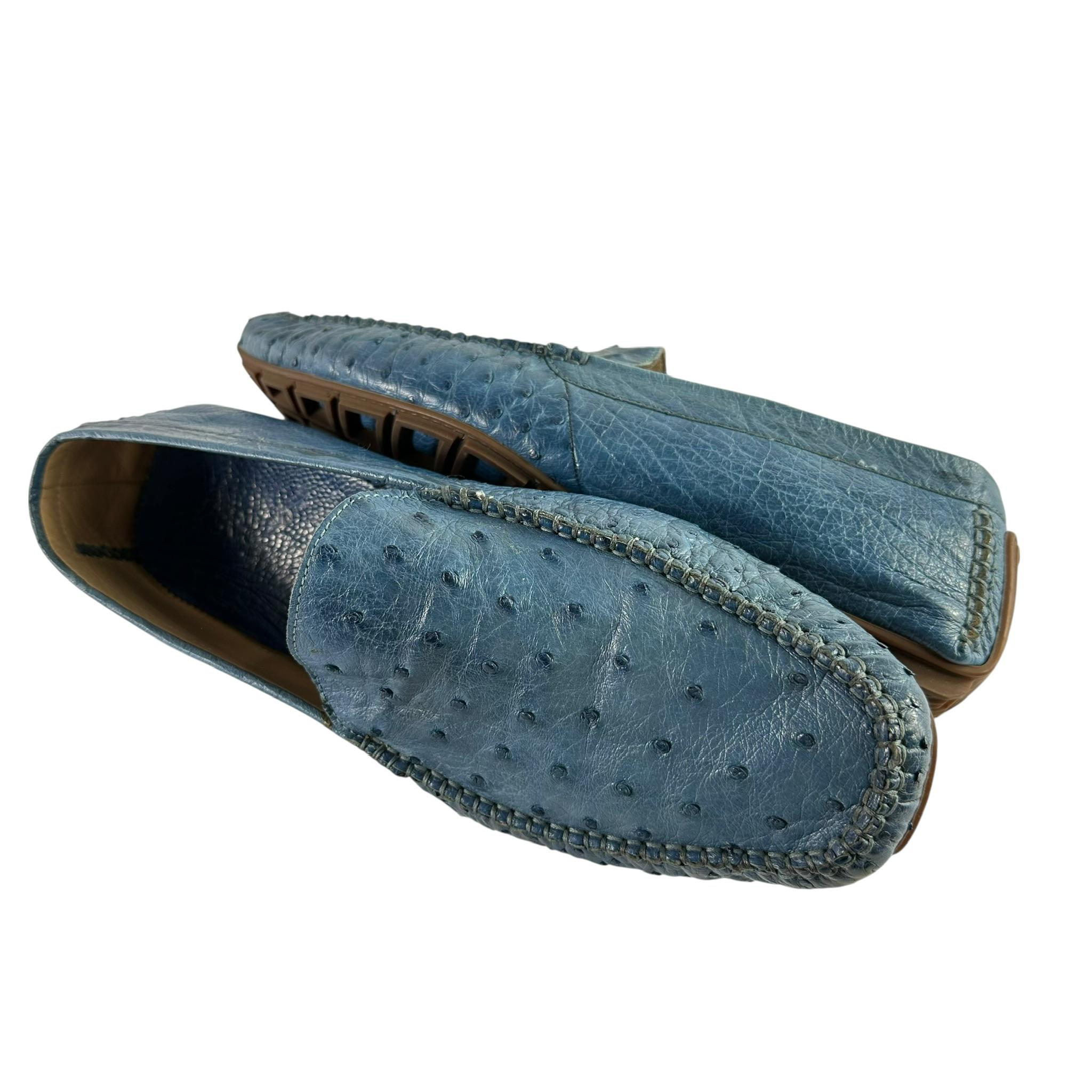 Genuine Aldo Brue Blue Genuine Walking Pillow Ostrich  display picture 1