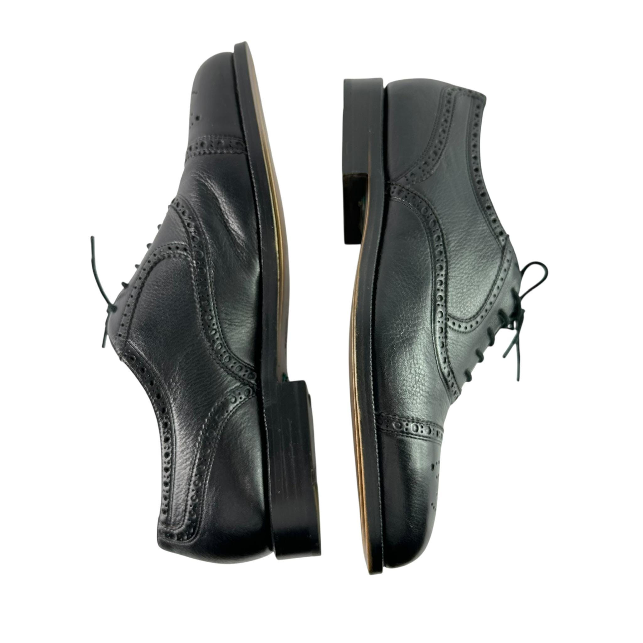 HTF Genuine Men BALLY Prestige Aris Black Leather Oxfords Dress Shoes Size 9 EEE Bally Banner Black Men main image 4