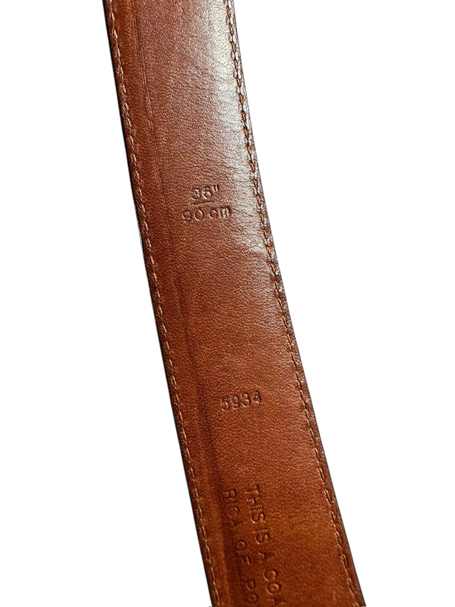 Genuine Vintage COACH 5934 Polished Cowhide Leather Belt  display picture 1