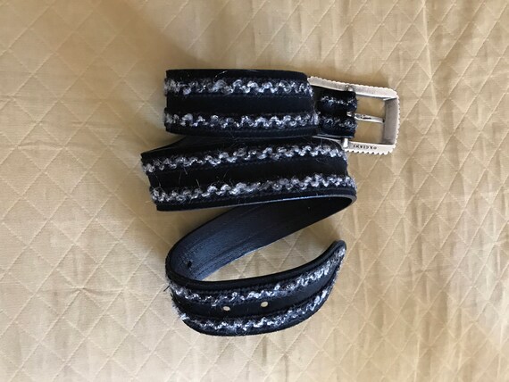 Genuine Vintage Unisex CLAUDIO ORCIANI Leather Suede Belt 90  display picture 1