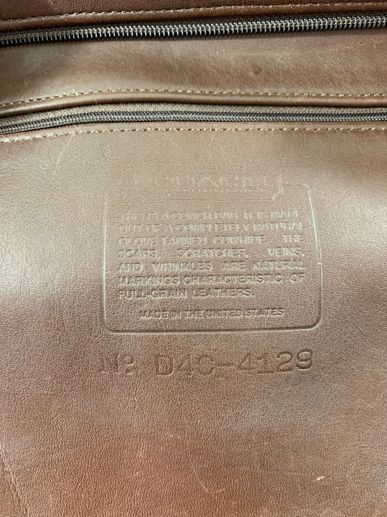 Rare vintage genuine COACH Manhattan Park brown tote bag shopper 90s image 10